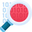 security,seo and web,find,search,data analytics,binary code,magnifier
